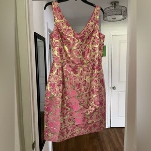 Lilly Pulitzer Kiki Metallic Party Dress - size 10 NWT